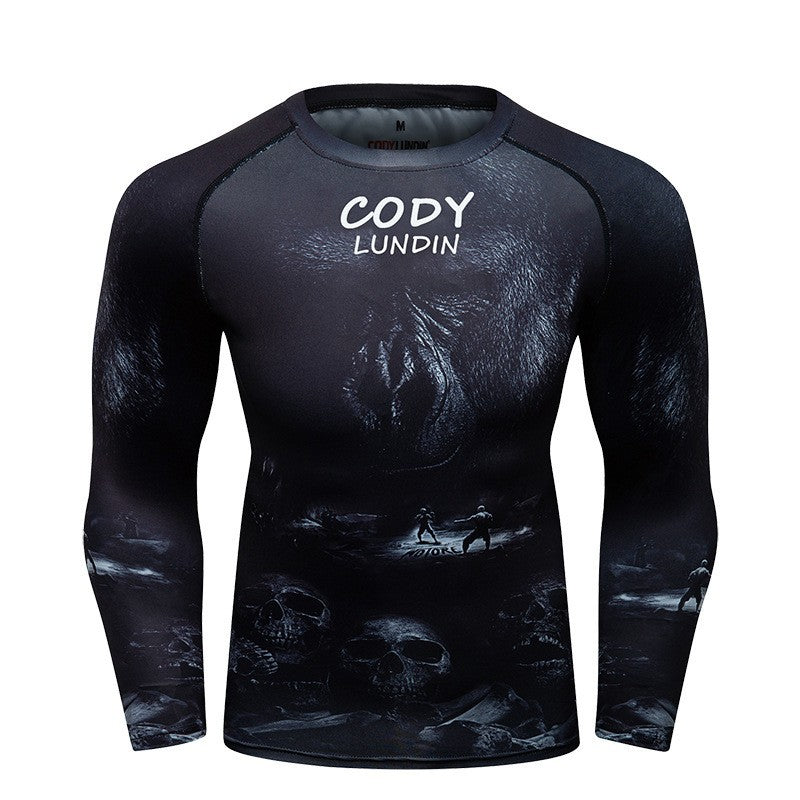 Men's Elastic Breathable Running Fitness Suit