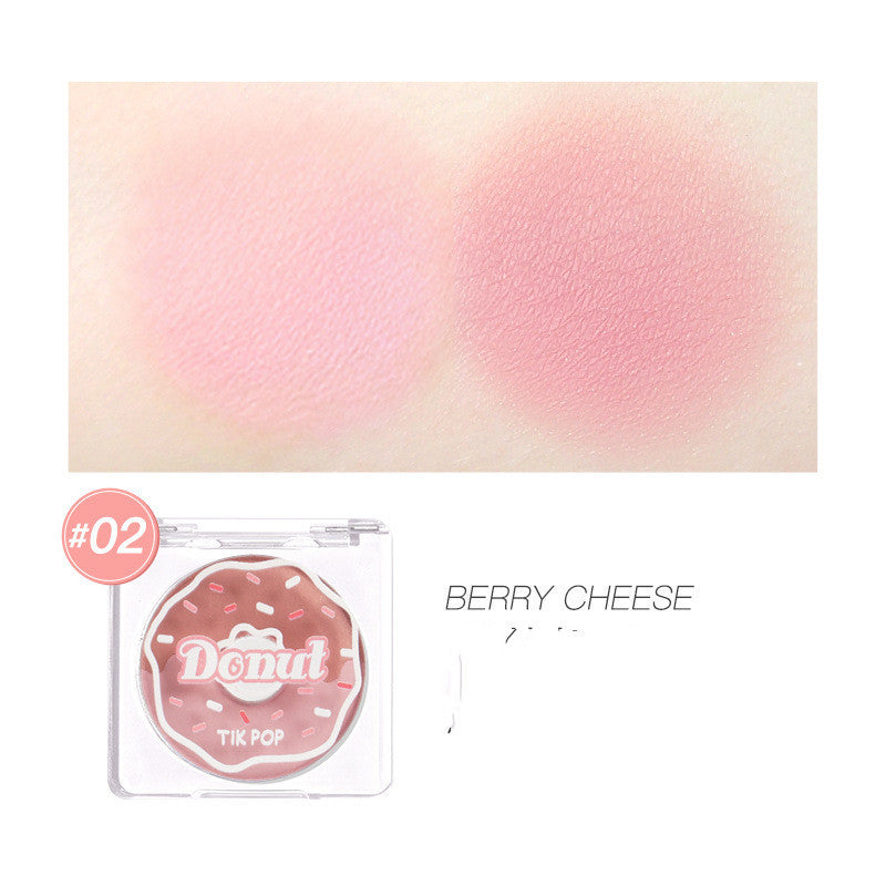 Donut Two-Tone Blush Highlighting Makeup Nude Makeup