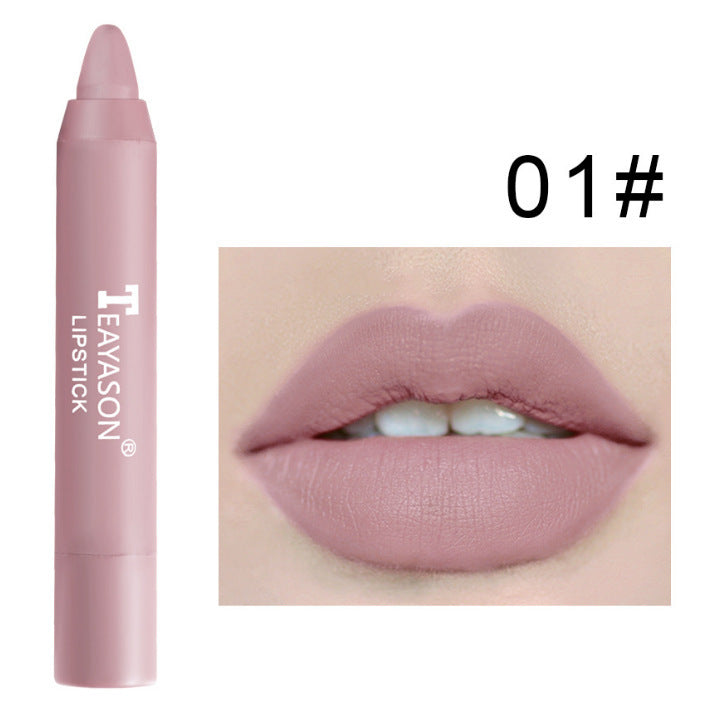 3 Packs Of Matte Lipstick Matte Velvet Lipstick Pen Bean Paste Milk Tea Color Lipstick Crayons Lipstick Students