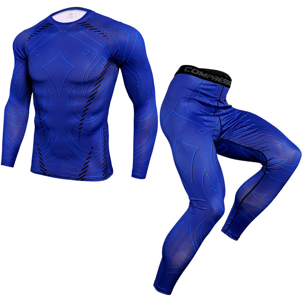 Outdoor fitness sports suit men's quick-drying pants