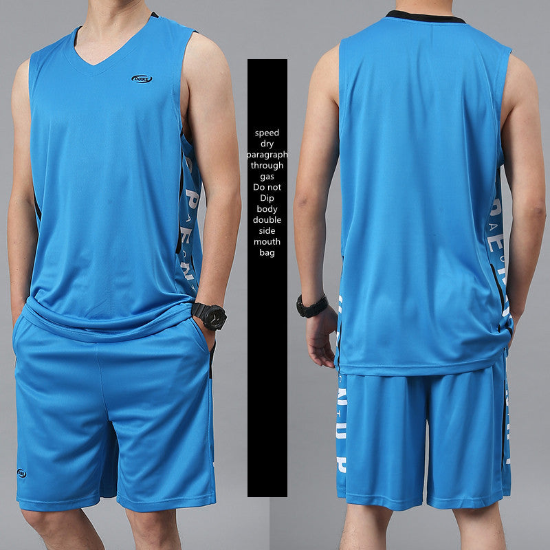 Casual Wear Sleeveless Thin Vest Running Wear Shorts Sportswear