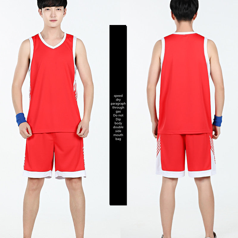 Basketball Sports Suit Men's Summer Casual Wear Sleeveless Thin Vest Running Suit Shorts Sportswear