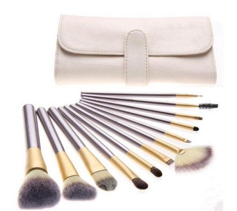 Persian Make-up Brush Suit Rice White Make Up Brush, Champagne Color Brush Handle Make-up Brush Without