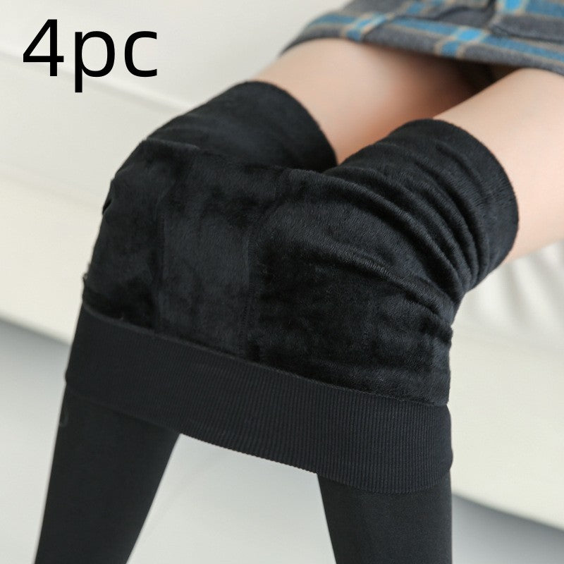 Fashionable Warm Fur Leggings Winter Body Legs Keep Warm