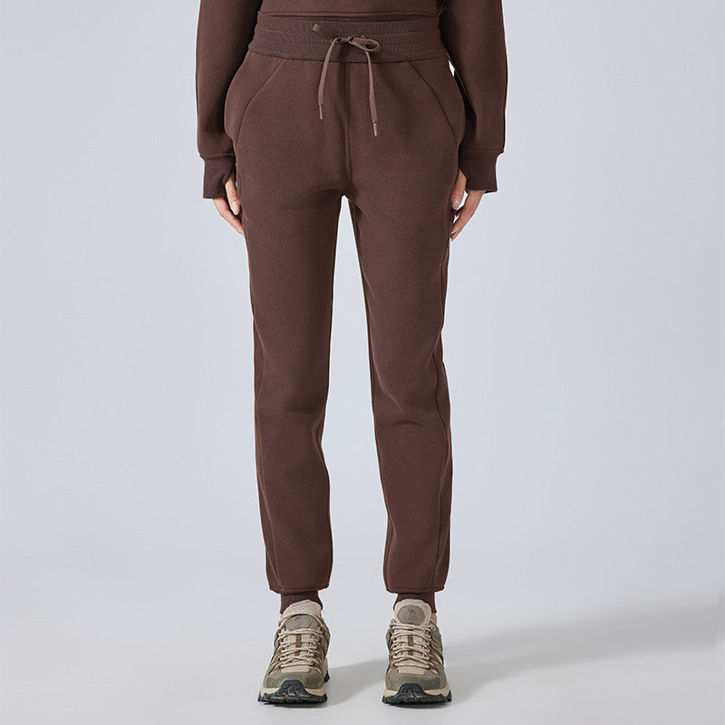 Fleece-lined Warm Leisure All-matching Track Sweatpants