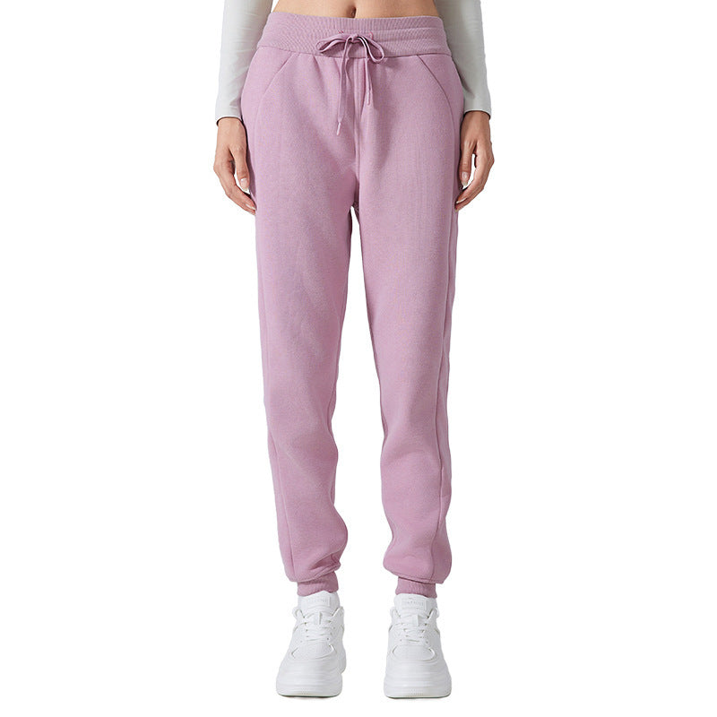 Fleece-lined Warm Leisure All-matching Track Sweatpants