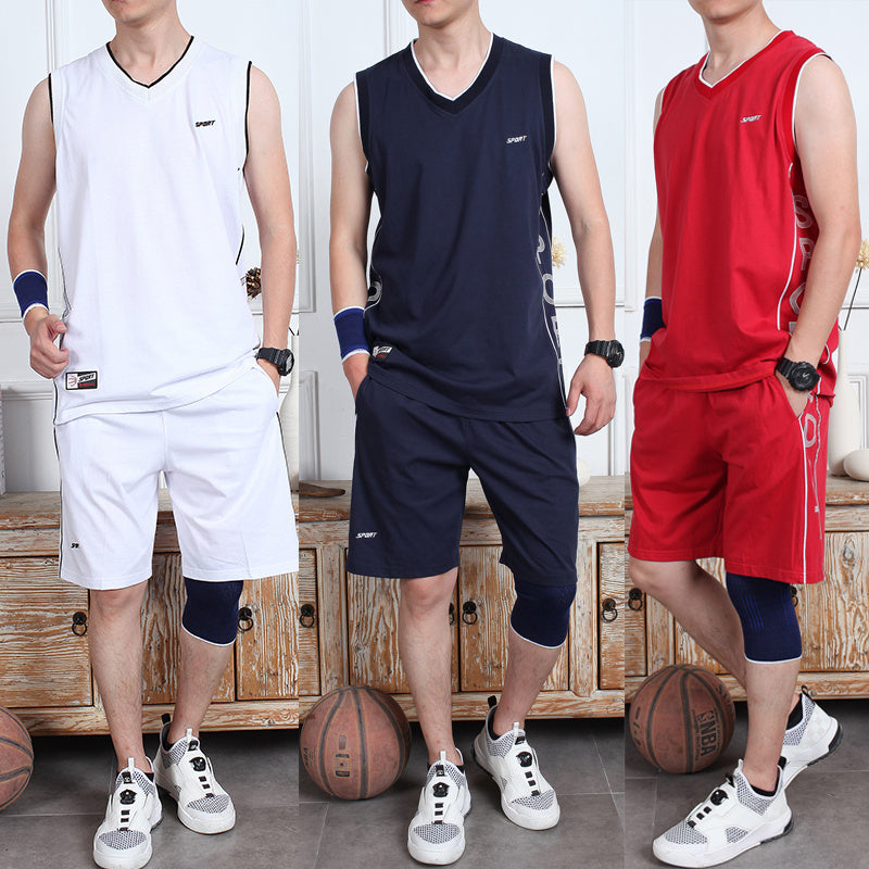 Casual Wear Sleeveless Thin Vest Running Wear Shorts Sportswear