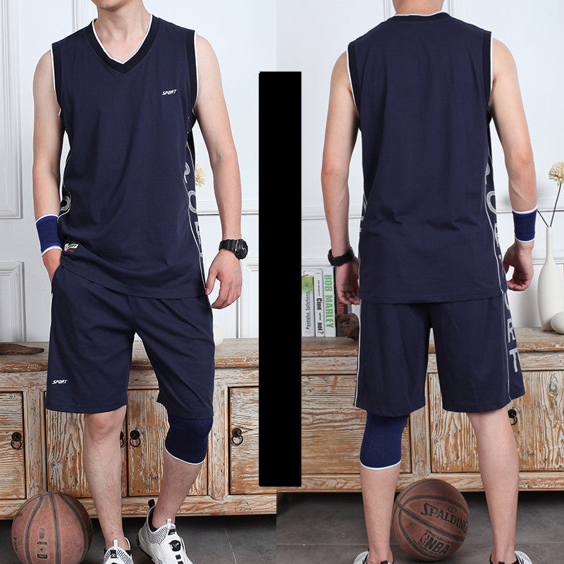 Casual Wear Sleeveless Thin Vest Running Wear Shorts Sportswear